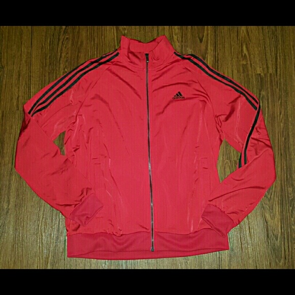adidas Other - New $50 Mens Sz L RFID Adidas Red Black Jacket